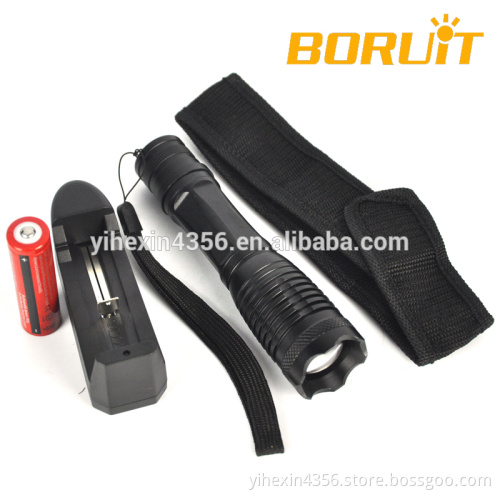 Most Hot Selling Strong Beam LED Flashlight with Pounch